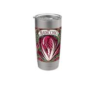 Radicchio Art Nouveau Vintage Motif Légumes Gobelet isotherme en acier inoxydable double paroi