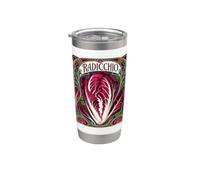 Radicchio Art Nouveau Vintage Motif Légumes Gobelet isotherme en acier inoxydable double paroi