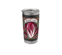 Radicchio Art Nouveau Vintage Motif Légumes Gobelet isotherme en acier inoxydable double paroi