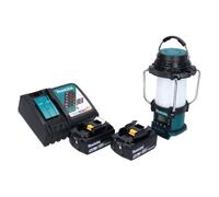 Makita DMR055T1 Radio avec lanterne sans fil 18V FM 360° + 2x Batteries 5,0Ah - Chargeur