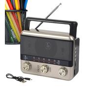 Radio Météo Solaire | Fonction de Prévision Météo & Radio de Sécurité Rechargeable | Connexion sans Fil AM FM pour Usage Intérieur et Extérieur, Voyage à Domicile et Activités de Plein Air pour