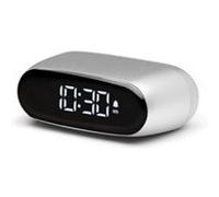 Lexon Réveil MINUT mini LCD rechargeable tactile Aluminium