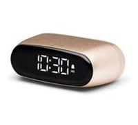 Lexon Réveil Minut – ultra-compact, écran LCD tactile rechargeable – Or