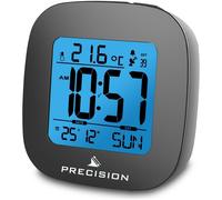 Radio-réveil LCD Precision Noir Affichage Multi-Écrans Date Température UK