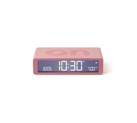 Lexon Radio‑réveil FLIP CLASSIC PINK par Adrian & Jeremy Wright – LCD, USB‑C, Snooze, rose