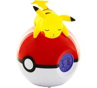 Radio-réveil lumineux Pikachu Pokémon TEKNOFUN, Veilleuse, Radio FM, Affichage Heure Date Température, Alarme, Secteur et Piles AAA