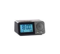 Radio-réveil radio-piloté avec hygromètre / thermomètre / chargement USB