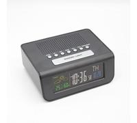 Radio-réveil station météo écran lcd couleur et radio fm 30 mémoires