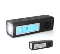 Radio réveil torche led compacte - 9 sons et fonctions pratiques