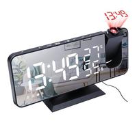 Radio-réveil - YOUKUKE - Projection LED - Miroir - Température - Humidité