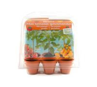 Radis et Capucine - Mini serre 6 pots - Tomates bio à faire pousser