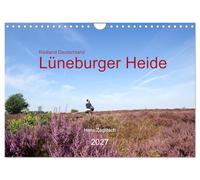 Radland Deutschland - Lüneburger Heide (Wandkalender 2027 DIN A4 quer), CALVENDO Monatskalender: Radeln in teils unberührter Natur