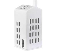 Räder 10845 ZUHAUSE Maison Lumineuse en Porcelaine, dotée de Petites fenêtres, Hauteur : 16,6 cm