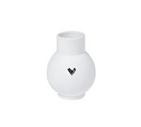 Räder Mini vase sphérique en forme de cœur argenté