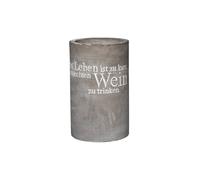 RAEDER Refroidisseur de bouteille en béton 21cm La vie est trop courte... gris