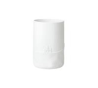 RAEDER Vase SCHNEETAG 14,5x21x8cm traîneau à chiens blanc
