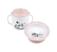 Rätt Start Mug avec bec & sous-tasse avec ventouse Mumin Vatten & Bad Rose