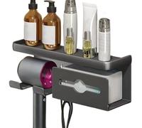 Rafficant pour sèche-linge de salle de bain - organisateur d'outils pour cheveux, support mural | Étagère de rangement cosmétique pour l'espace, support de style durable Ideal Salon H