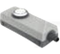 RAFI 1.22.392000 - Boîtier électrique M12 - boîtier gris avec bouton-poussoir
