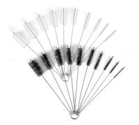 RAFIYU 20 Pièces Tube Brosse de Nettoyage, Goupillon Bouteille en Nylon, Goupillon Biberon, Ecouvillon Bouteille Suspendre, pour Bouteille en Verre Bébé Biberon Paille e Bouilloire Clavier