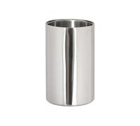 Olympia Rafraîchisseur double paroi en inox poli, isolation à double paroi, taille : 196 (H) x 120 (Ø) mm, convient aux bouteilles jusqu'à 105 mm de diamètre, DM118