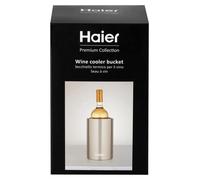 Rafraîchisseur à vin à double paroi - Seau à vin en acier inoxydable - Support thermique pour bouteille - Compatible lave-vaisselle - Pour dîner et table