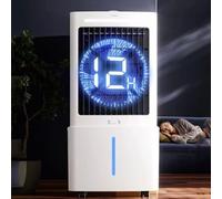 Rafraîchisseur d'Air 25L, 3 Vitesses, Climatiseur Mobile avec Télécommande, Minuterie 1-12h, Oscillation 60°, Silencieux Climatiseur Portable avec Réservoir amovible pour Camping Chambre Cuisine