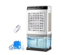 RafraîChisseur D'Air 3 En 1, 40L Climatiseur Mobile Sans Evacuation Portable avec TéLéCommande, Minuterie 7.5 H, 3 Vitesses, Refroidisseurs Par éVaporation pour Maison Bureau Chambre