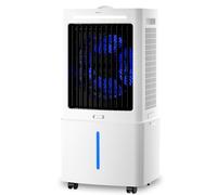 Rafraîchisseur d'Air 4-en-1 Économique, 25L Appareil Portable Sans Évacuation 24 Vitesses, 6 Pains de Glace, Minuterie 12H, 85W Refroidisseur Évaporatif Maison Bureau