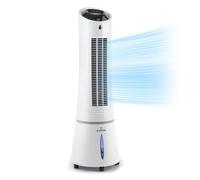 Rafraîchisseur d'air connecté - Klarstein Skycraper Ice Smart - Ventilateur - Purificateur & humidificateur - Blanc