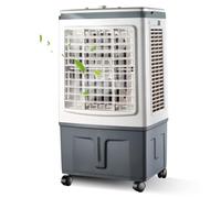 Rafraîchisseur d'Air Évaporatif 30L, Grande Capacité, Contrôle Mécanique, 2 Boîtes à Glace, Climatiseur Mobile Pro et Maison