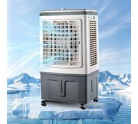 Rafraîchisseur d'Air Évaporatif 30L, Ventilateur de Climatisation Grande Capacité Mécanique, Commande Manuelle, 2 Boîtes à Glace