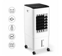 Rafraîchisseur d'air évaporatif - 6L silencieux avec télécommande - pour chambre et bureau - Blanc