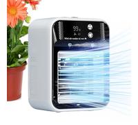 Rafraîchisseur d'air évaporatif,Mini Rafraîchisseur Évaporatif à Vitesse Variable, Réservoir d'Eau de 500 ml | Réservoir d'Eau 500 ml pour Bureau | Chambre Salon Voiture Extérieur Maison Camping Garag