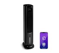 Rafraîchisseur d'air Klarstein Polar Tower Smart - Ventilateur 4-en-1 - 3306 m³/h - 7 l - Noir
