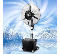 Rafraîchisseur d'air portable 3-en-1 Fonctionnement silencieux,réservoir de 4L, 3 vitesses de ventilation et 3 niveaux de brumisation - Appareil de refroidissement pour la maison et le bureau (75 cm)