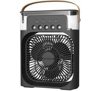 Rafraîchisseur d'air portable - 600 ml - 15,8 x 7,5 x 23 cm - Noir, mini ventilateur évaporatif