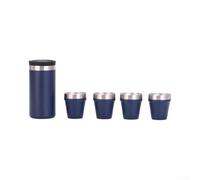 Rafraîchisseur de canettes de fête en plein air de 382,7 g avec 4 petites | Isolation sous vide, garde les boissons froides pendant 3 h, convient aux canettes standard de 340,2 g