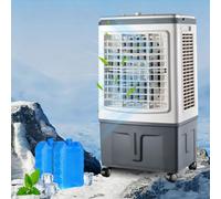 Rafraîchisseur et Humidificateur d'Air 30L, Système Évaporatif 100W Sans Tuyau, Puissant 3000 m³/h pour Espaces Spacieux