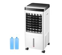 Rafraîchisseur mobile 65W silencieux, télécommande, réservoir 10 L, 3 vitesses, fourni avec cristaux de glace