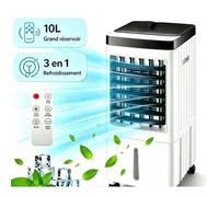 Rafraîchisseur mobile 65W silencieux télécommande réservoir 13 L 3 vitesses 4 fourni avec cristaux de glace