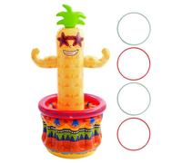 Rafraîchisseur Piscine Gonflable | Bar Portable Ananas Hawaïen Glacière - Décorations Anniversaire Tropicales | pour Bière Boisson Jeux de Plage Piscine Vacances
