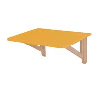 RAGABA Tableau mural pliable 60 x 70 cm en bois de frêne jaune gingembre | Petite table pliante en bois de frêne massif et panneau MDF laminé et laqué.