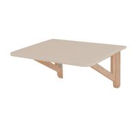 RAGABA Tableau mural pliable - 60 x 70 cm - Marron et beige - Bois de frêne | Petite table pliante en bois de frêne massif et panneau MDF laminé et laqué.