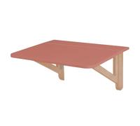 RAGABA Tableau mural pliable en frêne corail foncé 60 x 70 cm | Petite table pliante en bois de frêne massif et panneau MDF laminé et laqué.