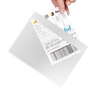 RAGO Lot de 200 Pochette porte-document autocollante C5 pour A5 I Pochette d'envoi transparente A5 pour documents I Transparent Mailers adhésive C5 I Pour colis Vinted