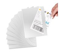 RAGO Lot de 200 Pochette porte-document autocollante C6 pour A6 I Pochette d’expédition transparente A6 I Transparent Mailers autocollante pour bons de livraison I Pour colis Vinted