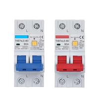 RAGOPILEN Disjoncteur DC, Disjoncteur différentiel 6KA Type A et AC 10A/16A/32A/40A/63A 30mA 2P 220V/110V(63a,2P Type A 220V)
