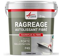 RAGREAGE AUTOLISSANT FIBRE : Ragréage Autonivelant Sol à forte sollicitation P4/P4S ET P3-25 kg (jusqu'à 17m² pour 1 mm d'épaisseur) Gris - ARCANE INDUSTRIES