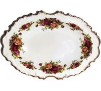 Rahm Royal Albert Old Country Roses - Plateau de service ovale - Dimensions : environ 26 x 18 cm - Hauteur : environ 3 cm